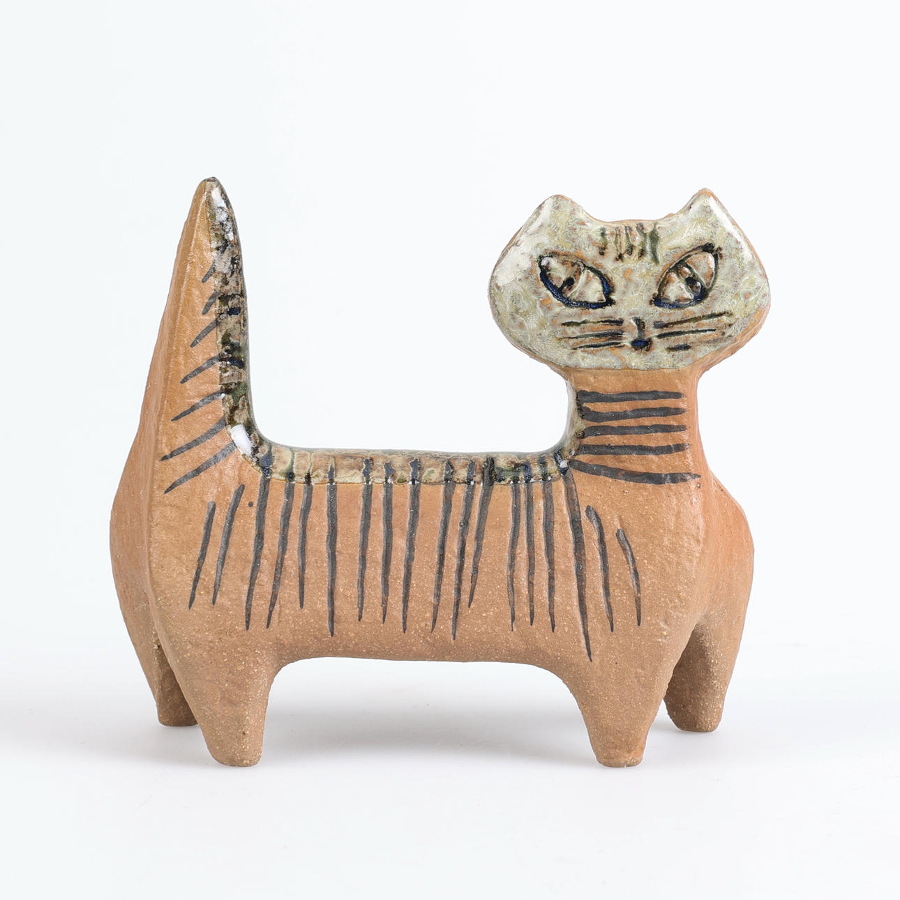 LISA LARSON. FIGUR, stentøj, kat, Gustavsberg.