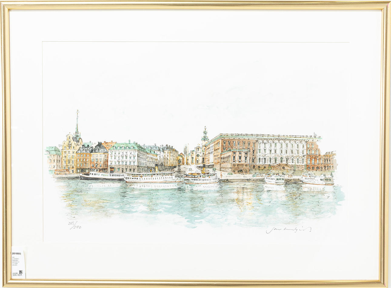 JAN LUNDQVIST, color lithograph, signed and numbered 265/290.