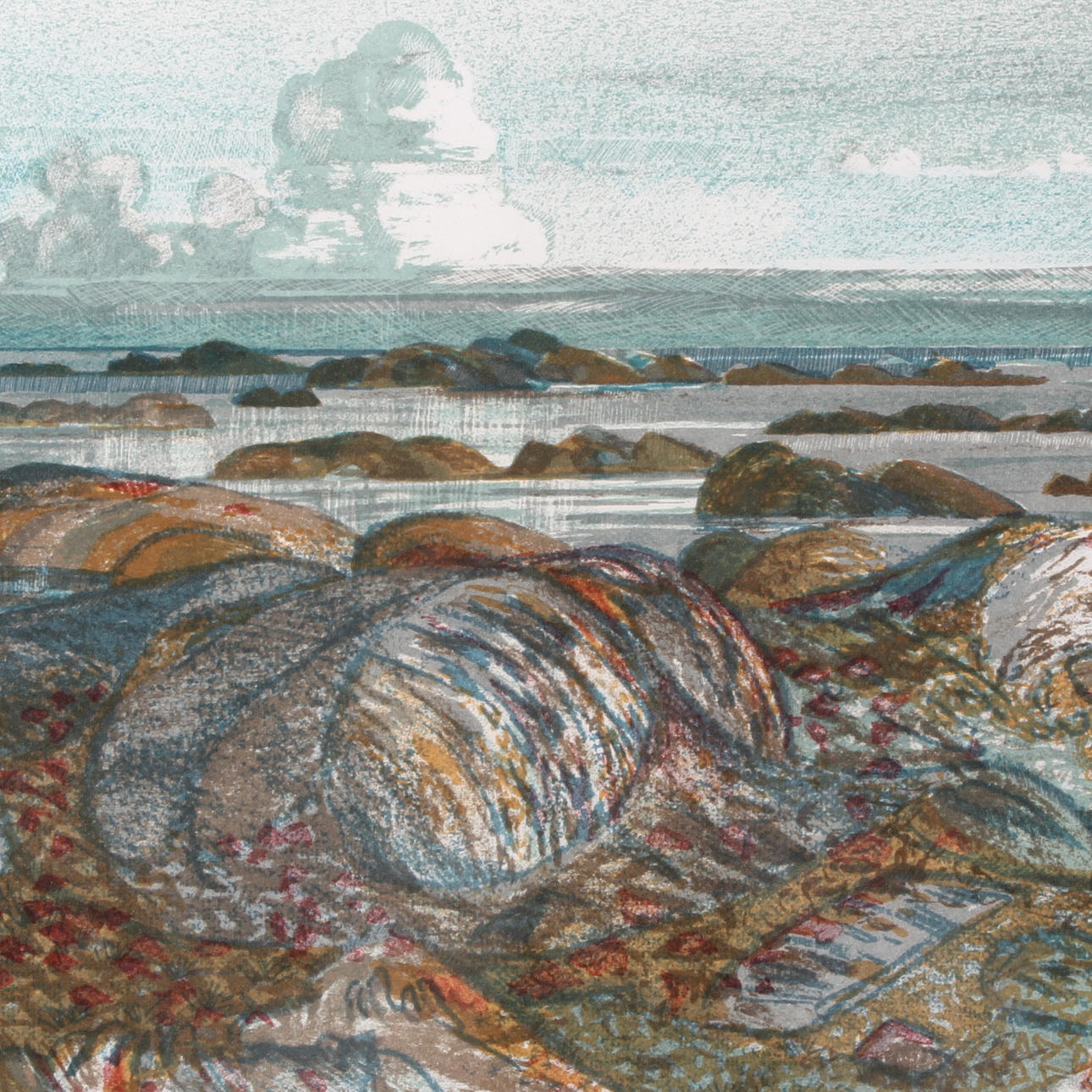 ROLAND SVENSSON. Färglitografi, signerad, numrerad 95/290, daterad -92.