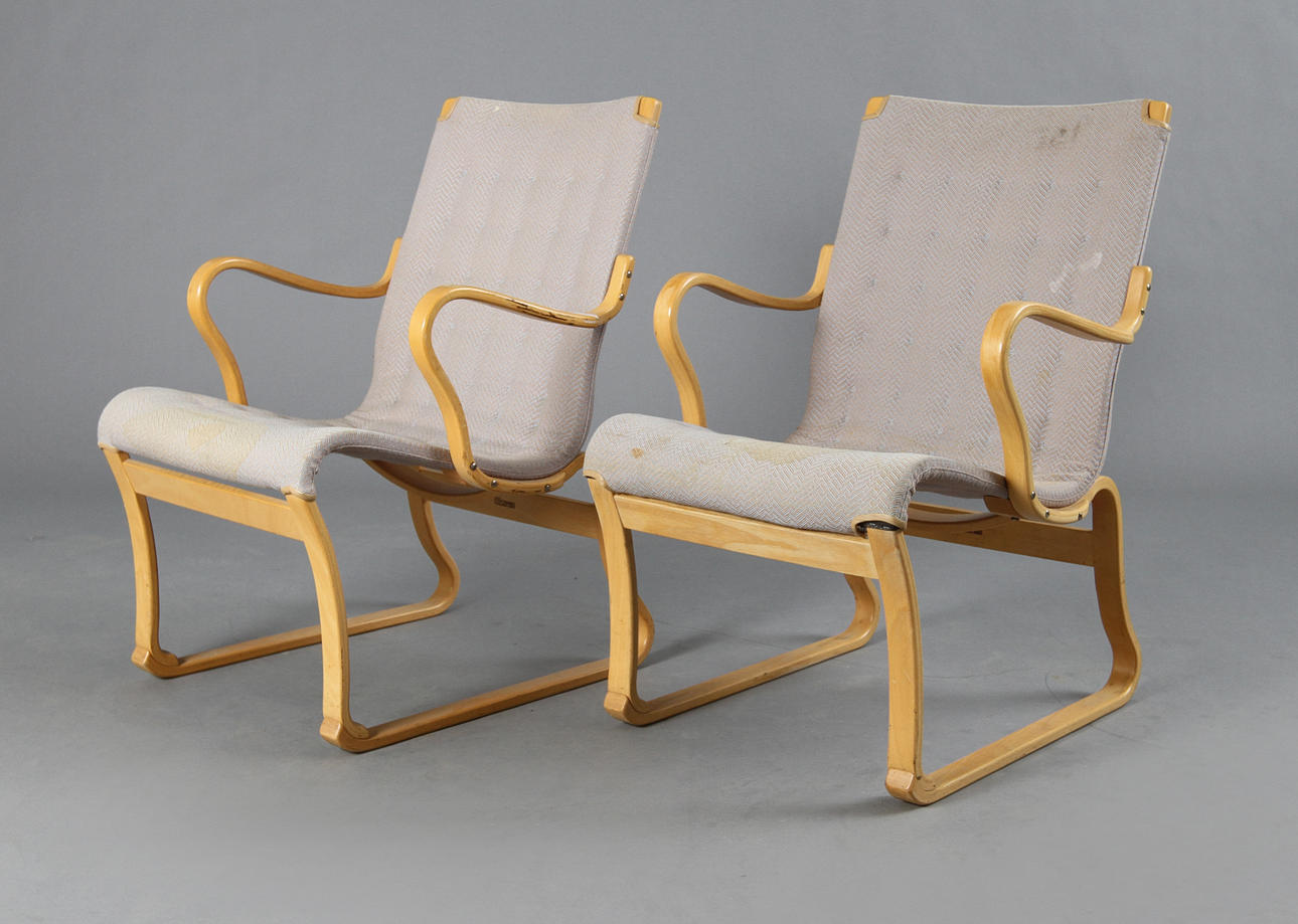 FÅTÖLJER, ett par, Bruno Mathsson, Mathsson international.