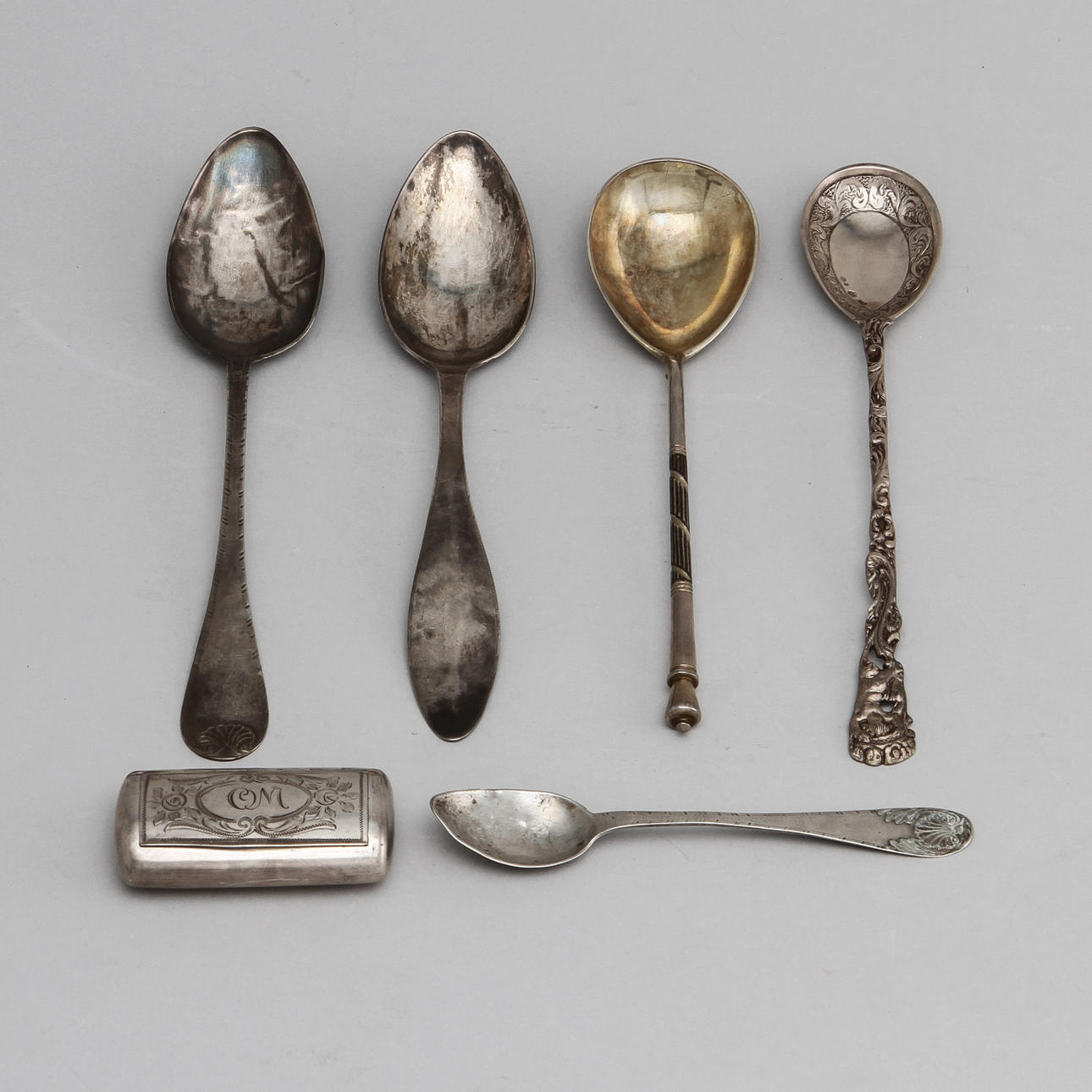 SILVER, 6 delar, ca 250 gram.