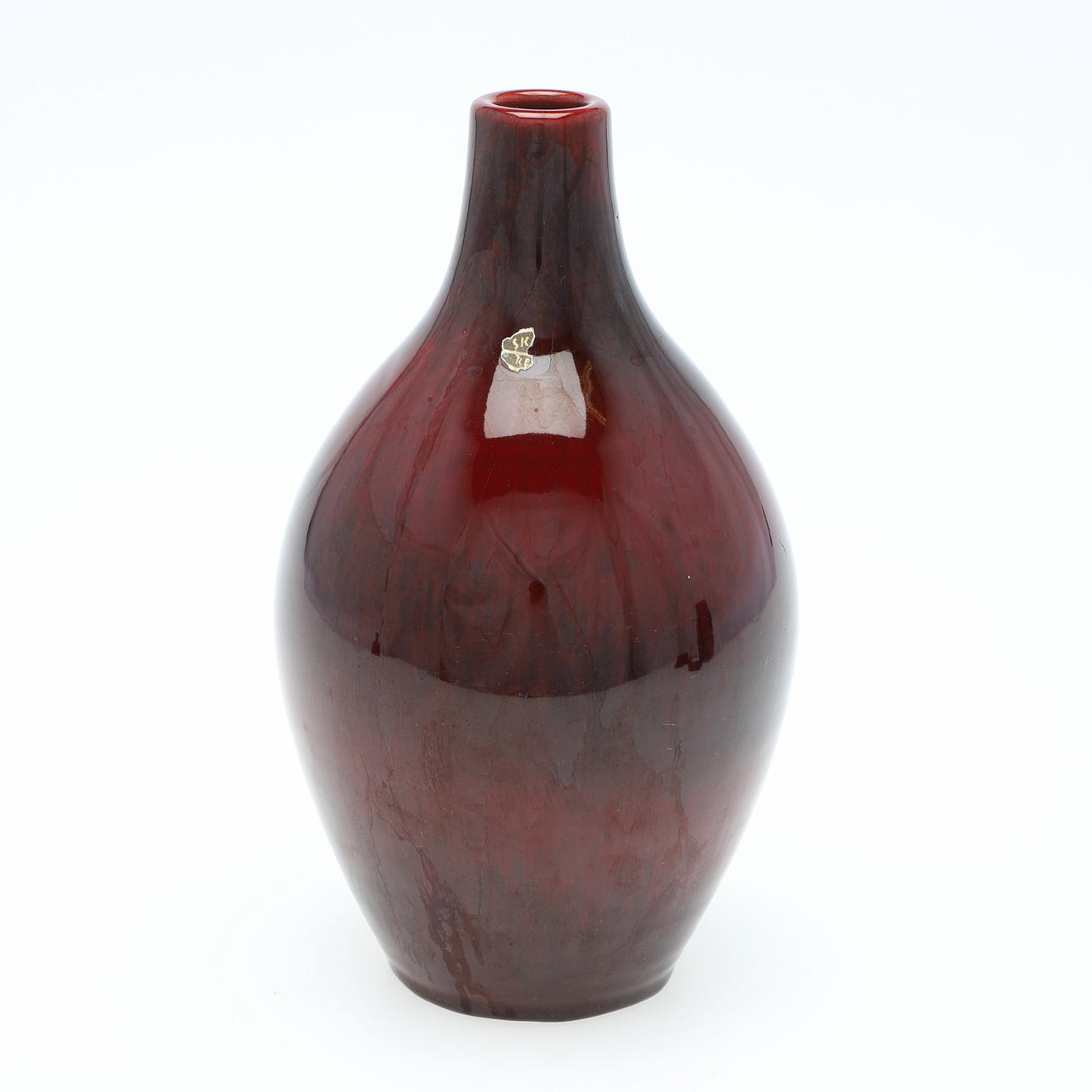 VASE, oxblood glaze, Skansen.
