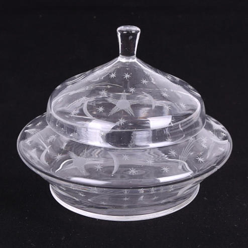 EDVARD HALD. Lockskål, "Stjärnhimmel" Orrefors.