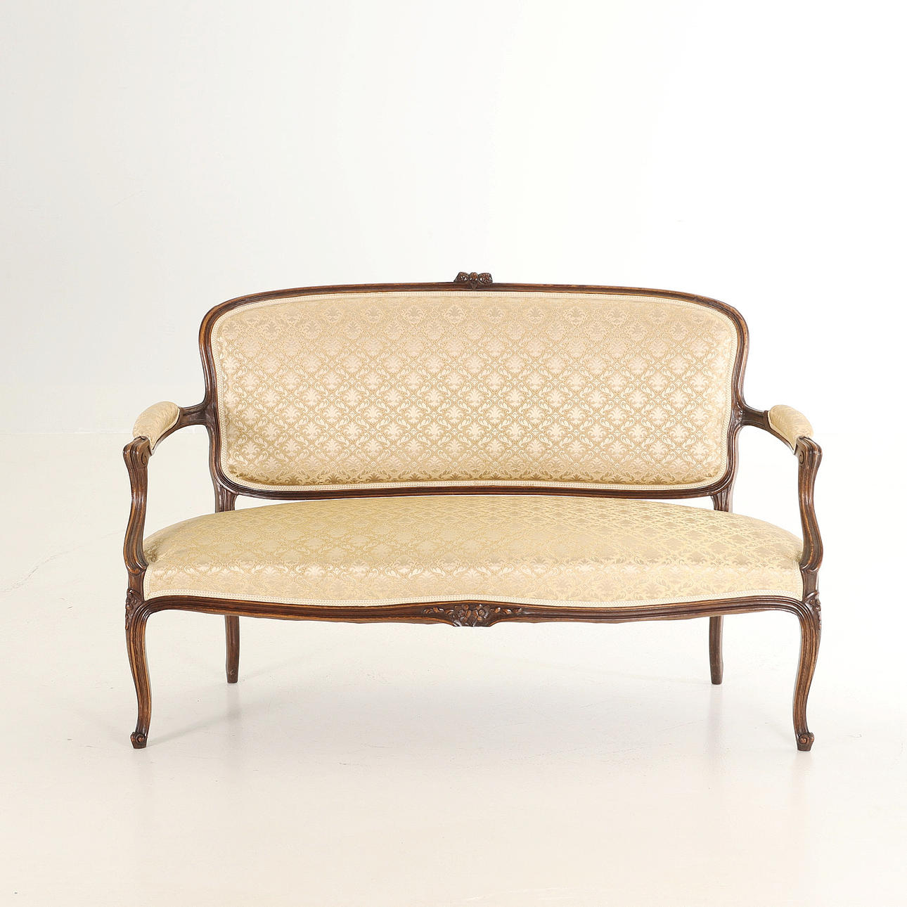 SOFA, französischer Rokoko-Stil, Mitte des 20. Jahrhunderts.