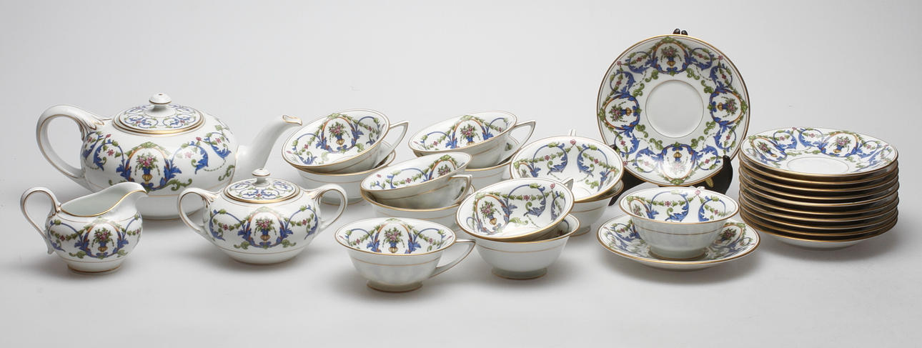 TESERVIS, 15 delar, porslin, "Balmoral", Rosenthal, 1900-tal.