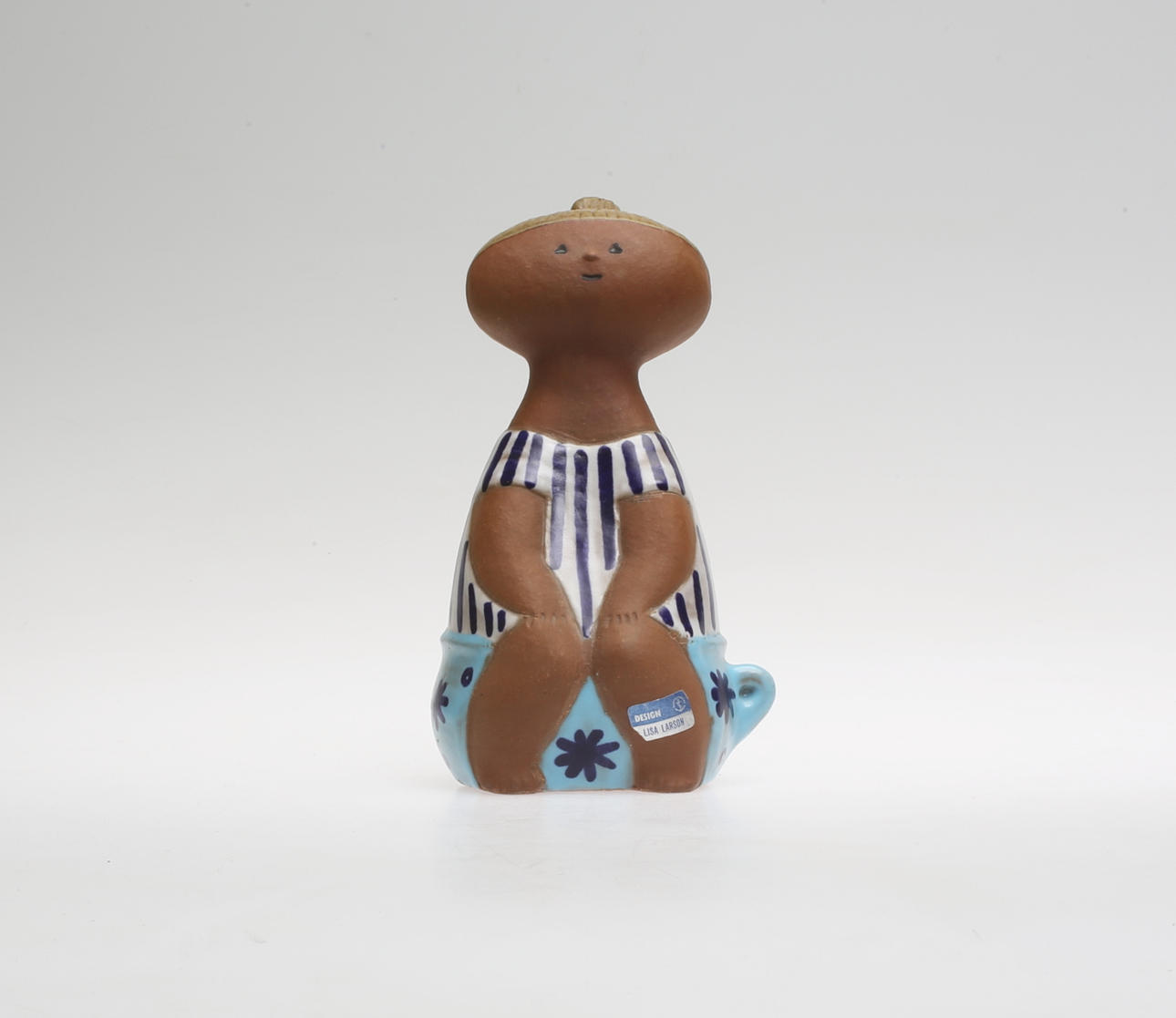 LISA LARSON. Figurin, stengods, "Lotta", Gustavsberg, sigenrad.