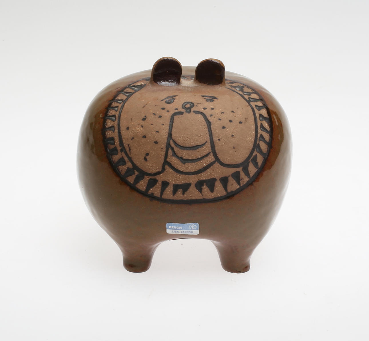 LISA LARSON. Figurin, stengods, "Bulldog", Gustavsberg.