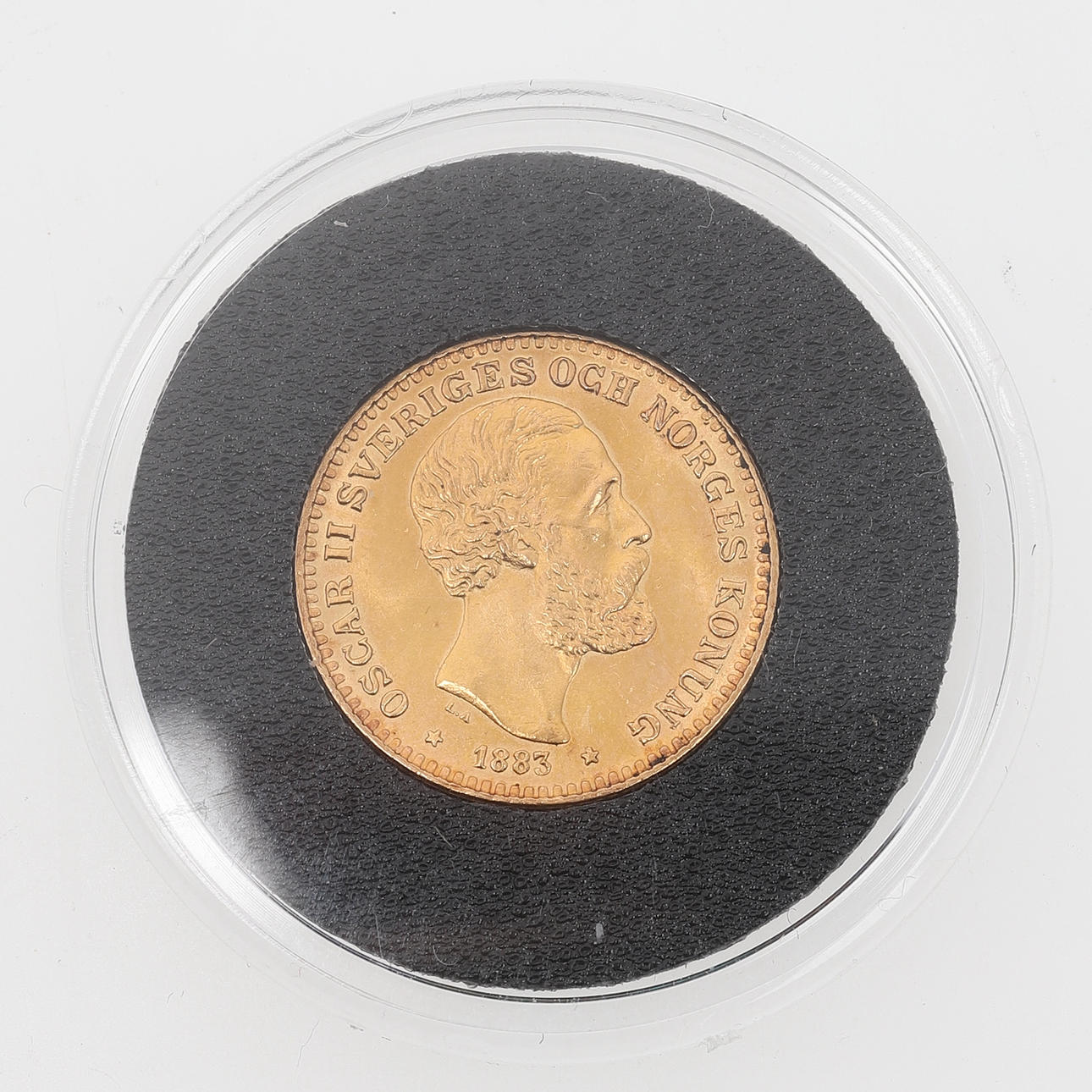 MONEDA, Oro, 10 SEK, Oscar II, 1883.