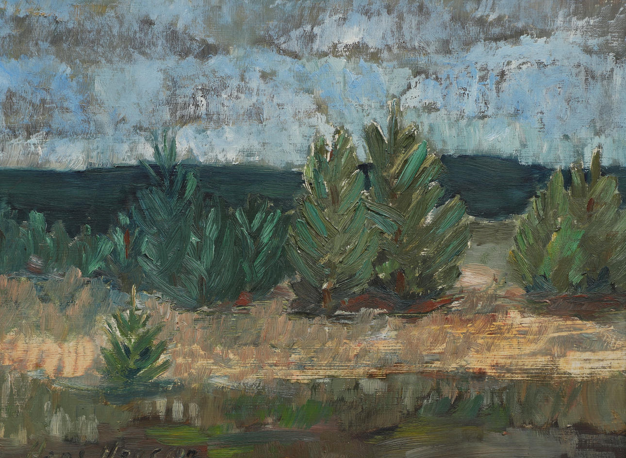HANS HANSSON. Oil on Board, natural motif, signed. Art - Paintings ...