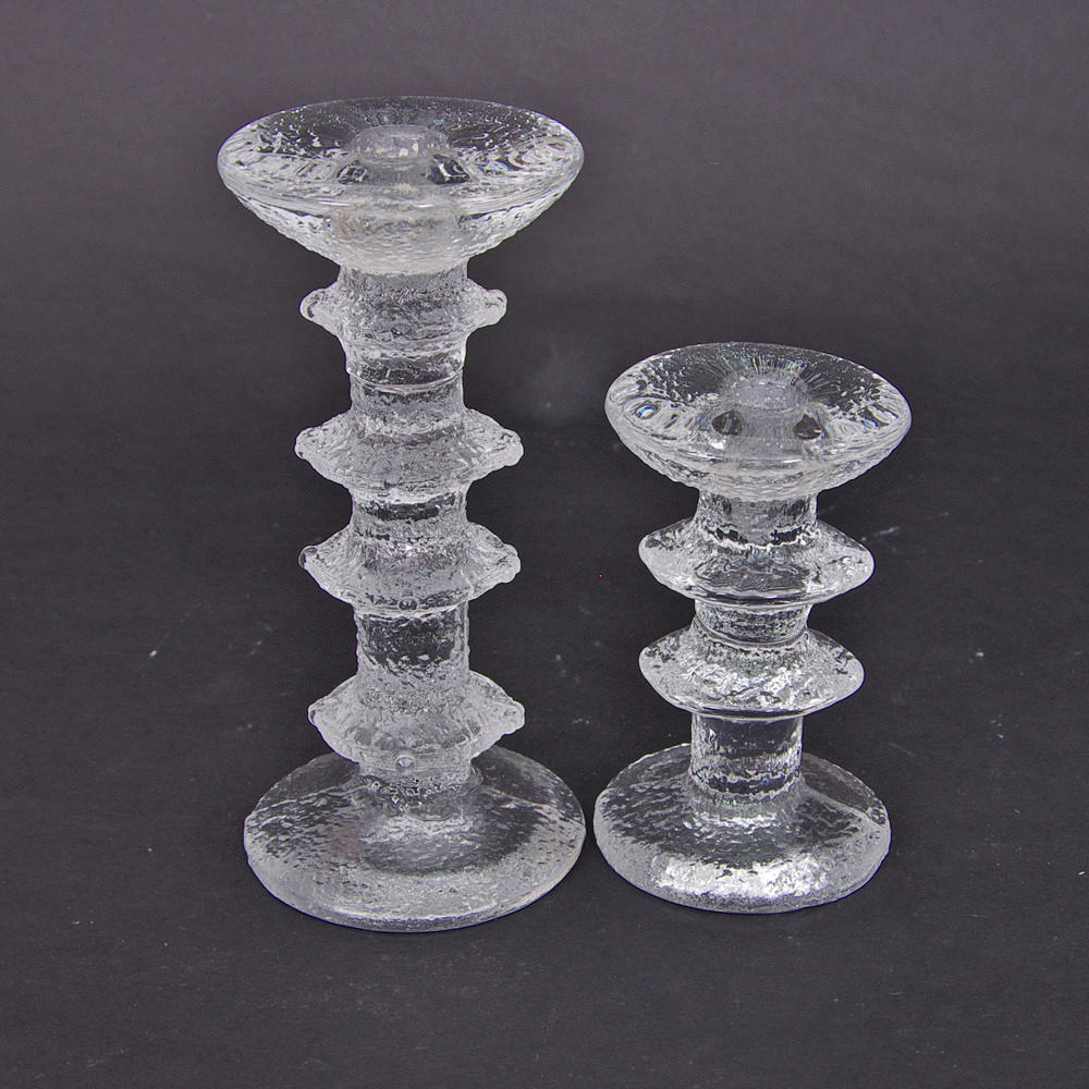 LJUSSTAKAR, 2 stycken, "Festivo", Timo Sarpaneva, Iittala.