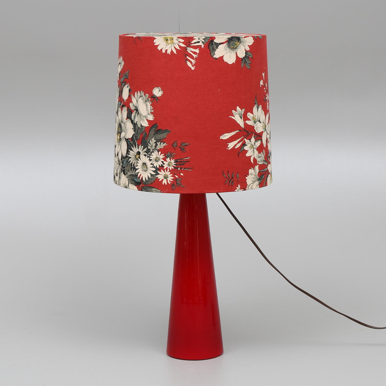 BORDSLAMPA, glas, 1900-talets andra hälft.