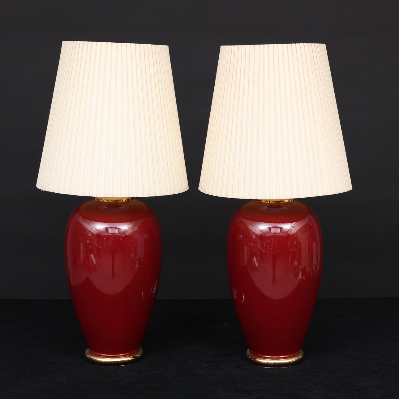 TABLE LAMPS, a pair, Benab late 20th century.