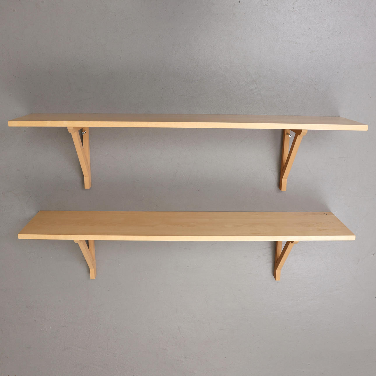 KONSOLHYLLOR, björk, Norrgavel.