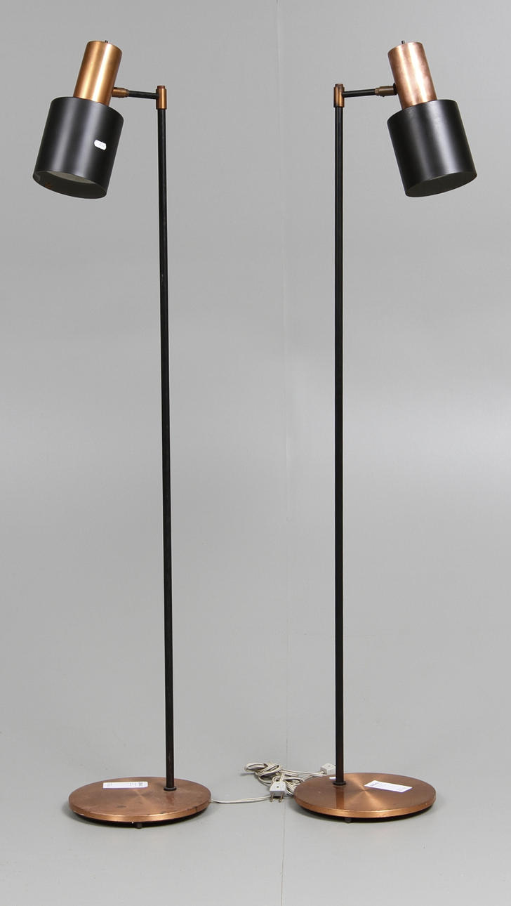 GOLVLAMPOR, ett par, FM Danmark, 1960-tal.