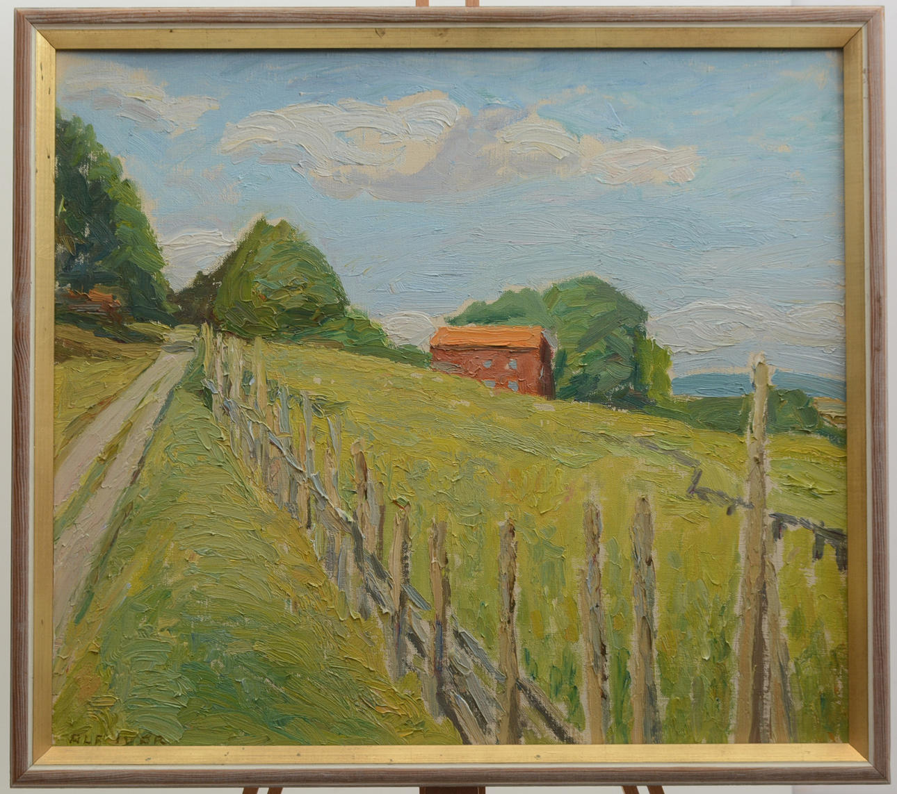 ALF IVAR. Gård. Olja på duk.