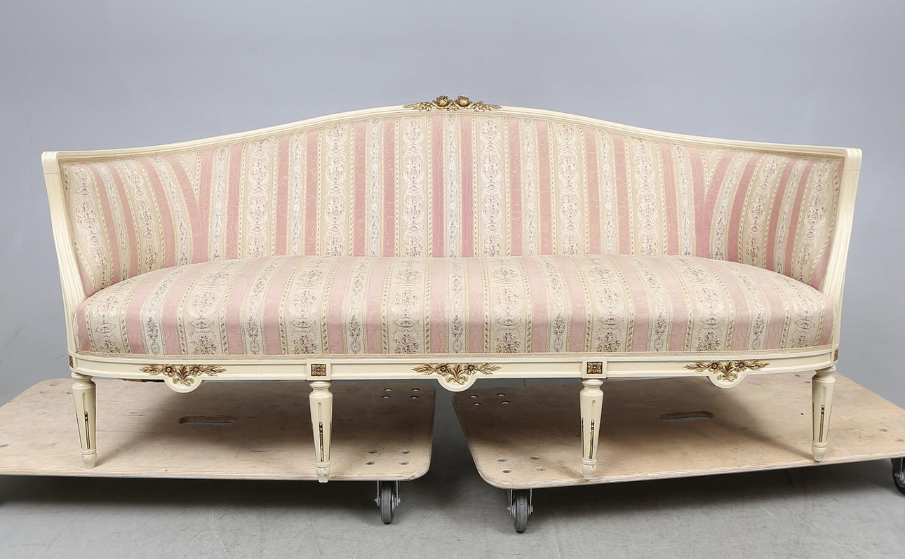 SOFFA, gustaviansk stil, badkarsmodell, 1900-tal.