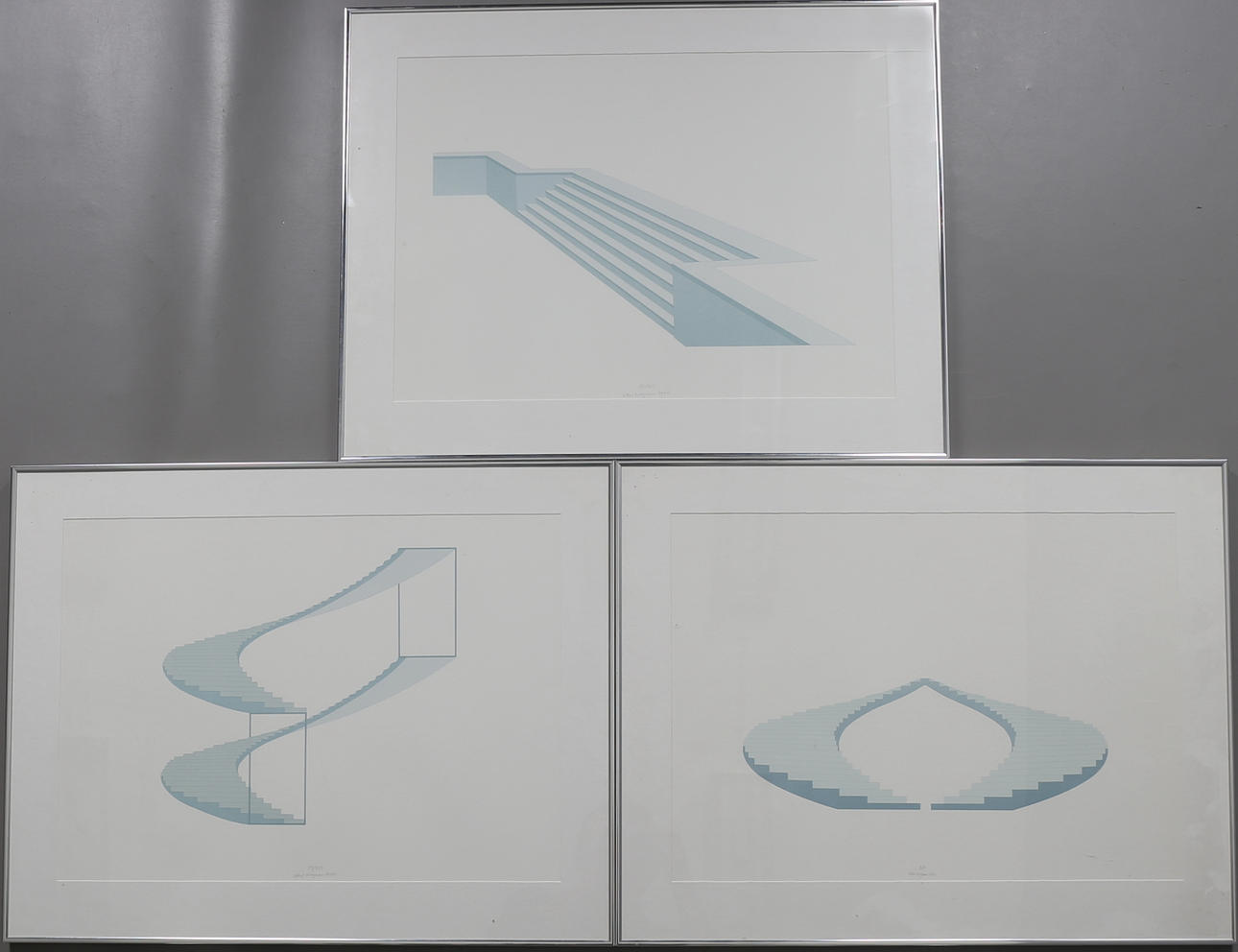 CARL MAGNUS. Färglitografier, 3 st, numrerade 34/325, 50/325, och EA, signerad.