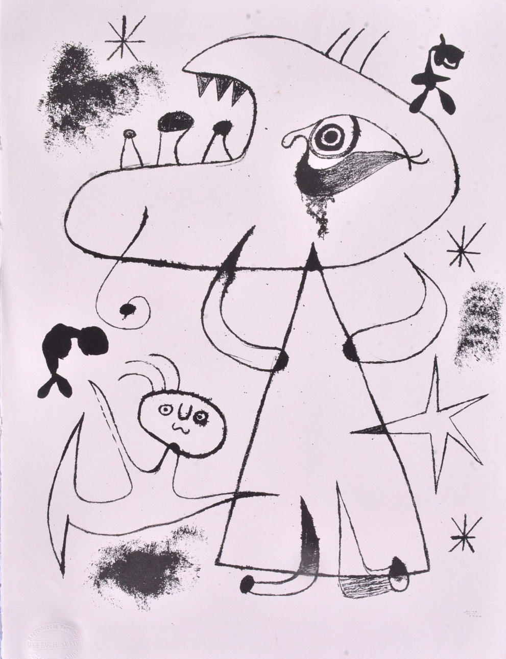 JOAN MIRÓ. SEGÚN. Litografía.