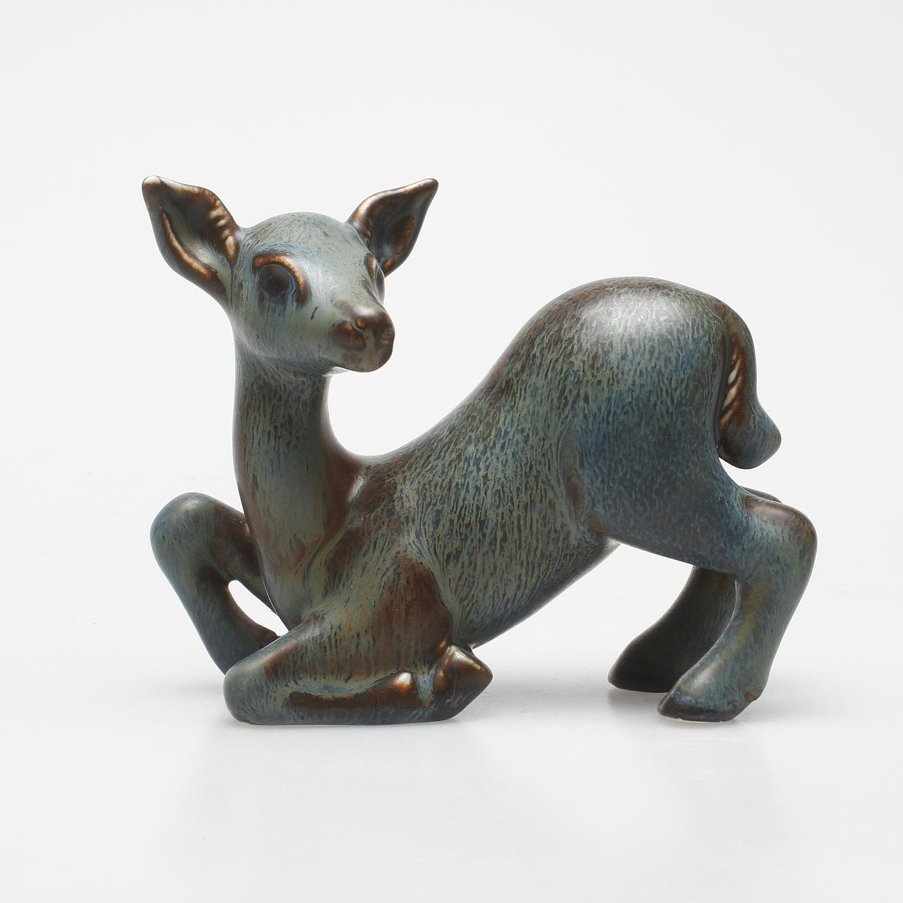 FIGURIN, stengods, Gunnar Nylund, Rörstrand, signerad R GN SWEDEN .