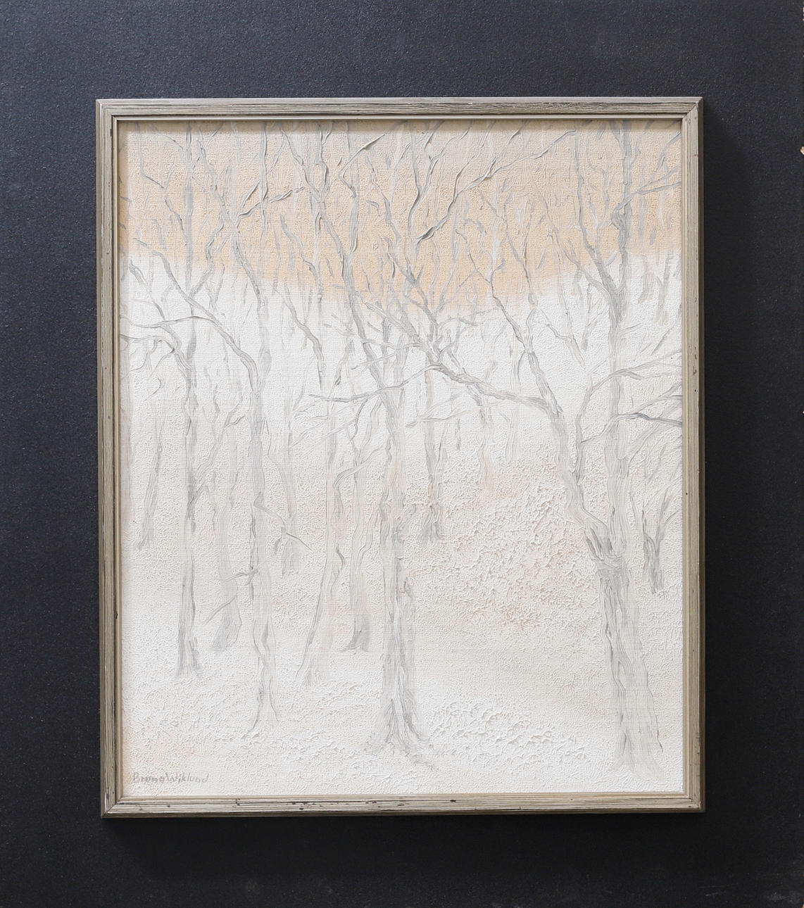 BRUNO WIKLUND. "Spring Winter", oil on canvas.