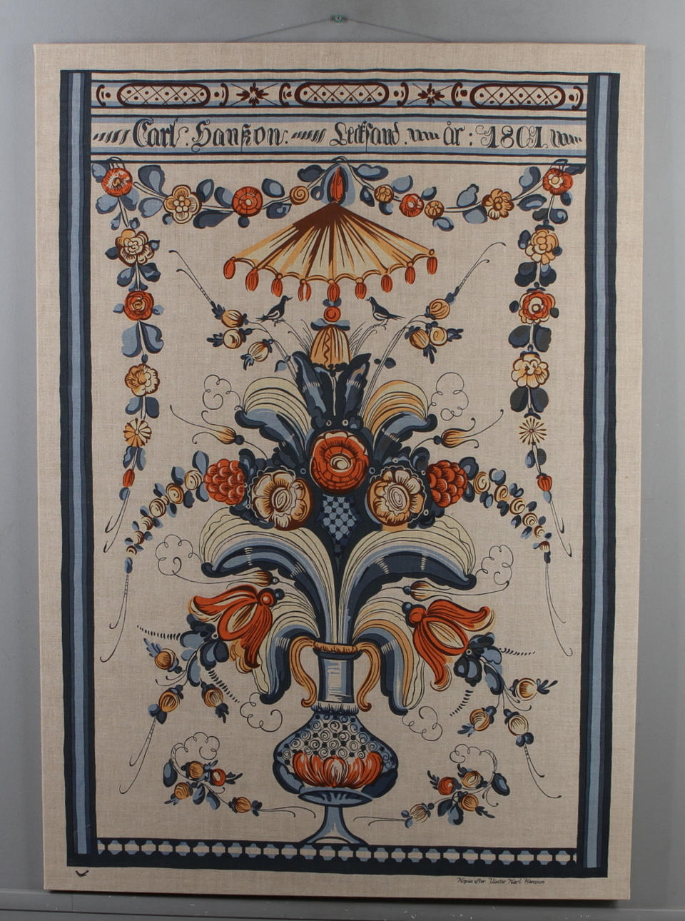 TYGTRYCK, kopia efter Vinter Karl Hansson.