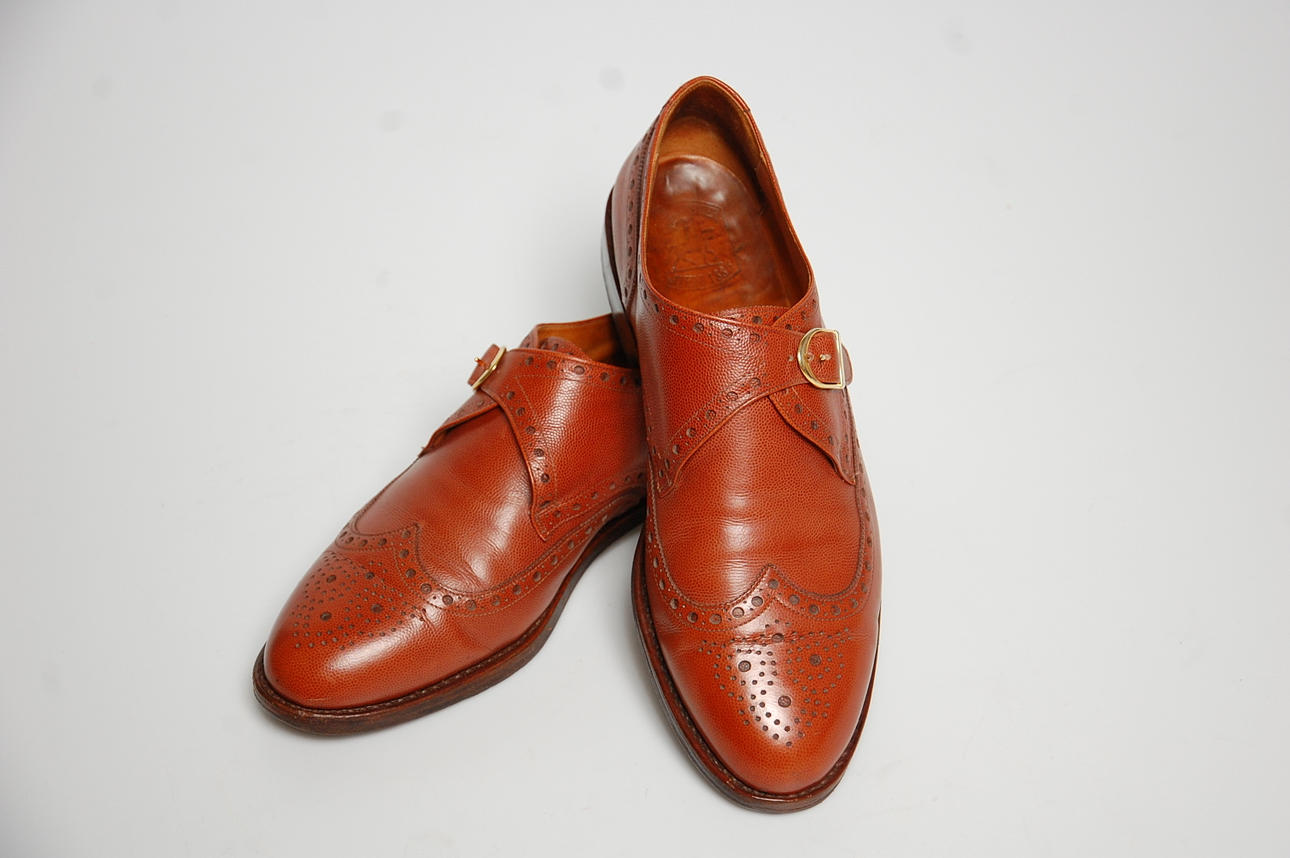 HERRSKOR, munkmodell, skinn, Ludwig Reiter Wien.