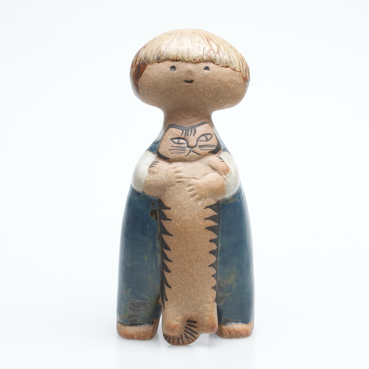 FIGURIN, stengods, "Pelle" Lisa Larson, Gustavsberg.