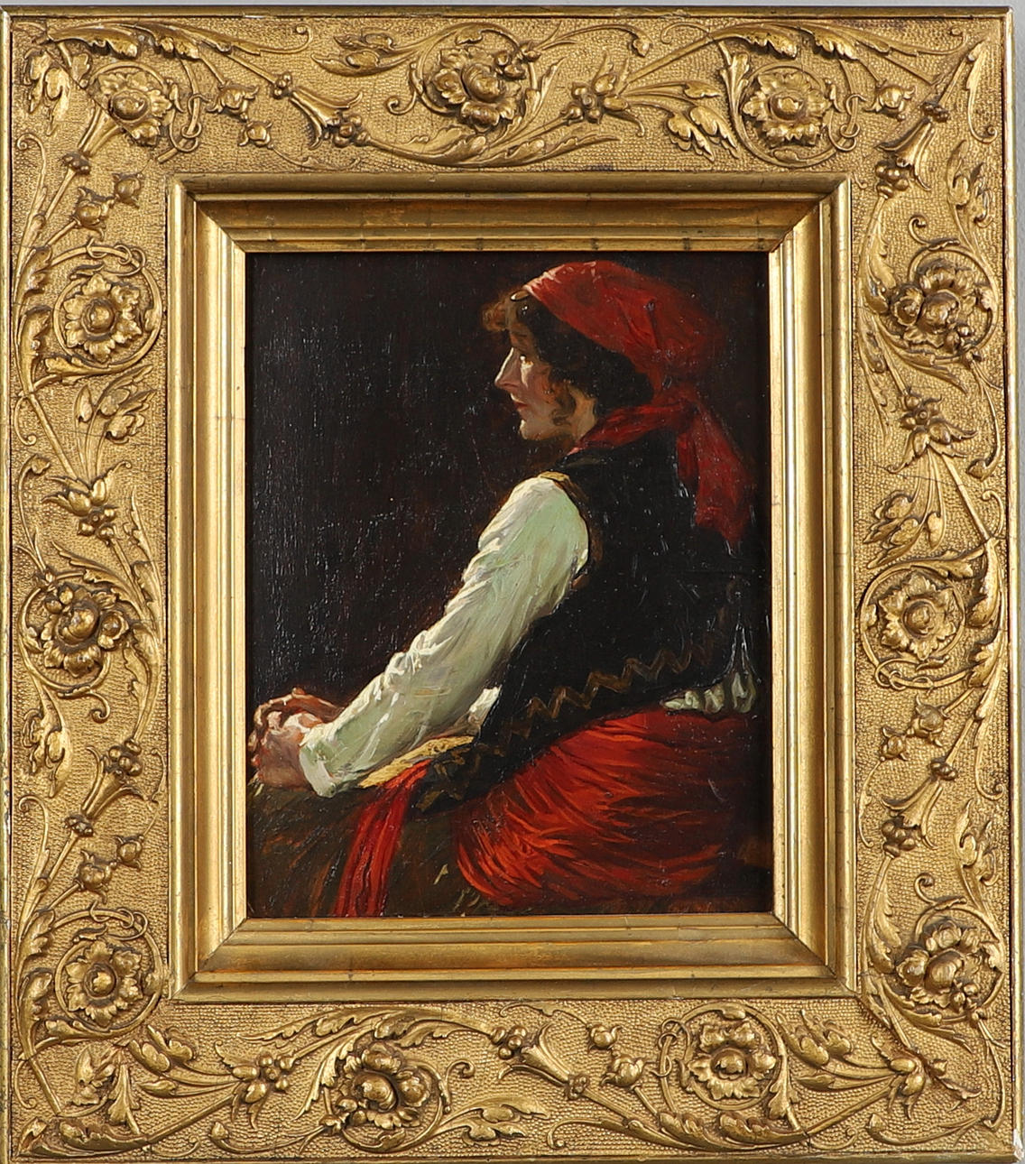 ROBERT MARSH BROWN (1886-1923). PORTRAIT OF LYDIA JESSE DANIELS.