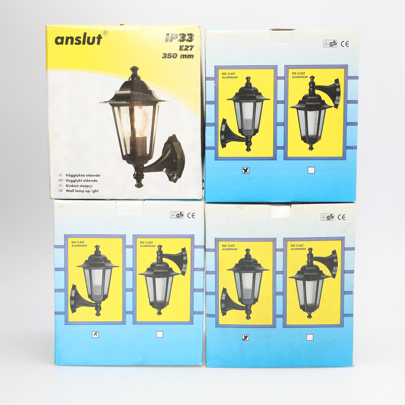 UTEBELYSNING fyra stycken.