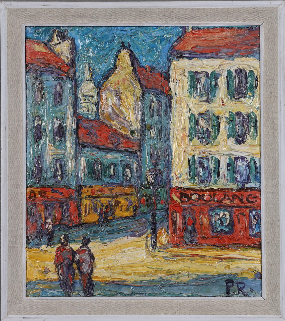 PREBEN RASMUSSEN. Olja på pannå, monogramsignerad.