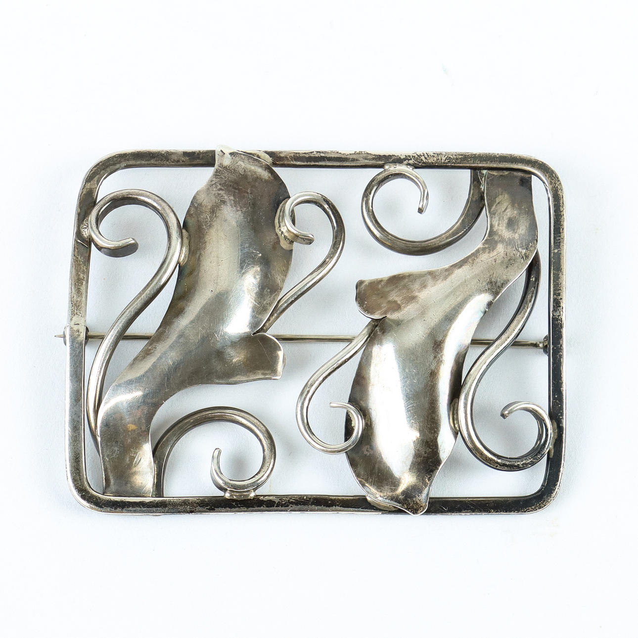 STERLING SØLV BROCHE, stemplet Paul Bang Denmark.