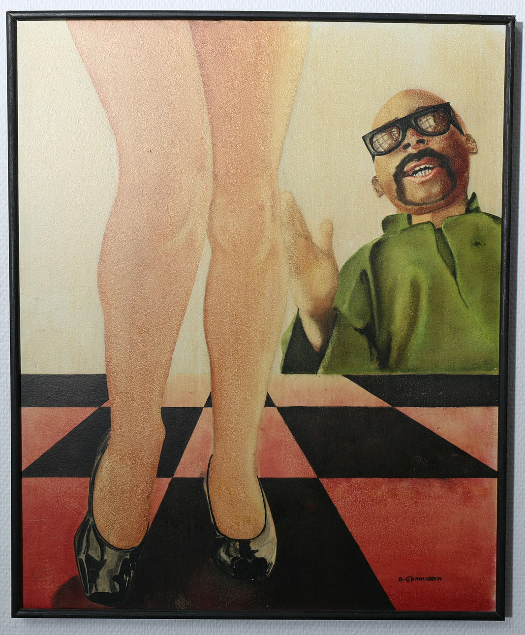 BO-GÖRAN DAHLGREN. Olja på pannå, 2 stycken, signerade B-G Dahlgren.