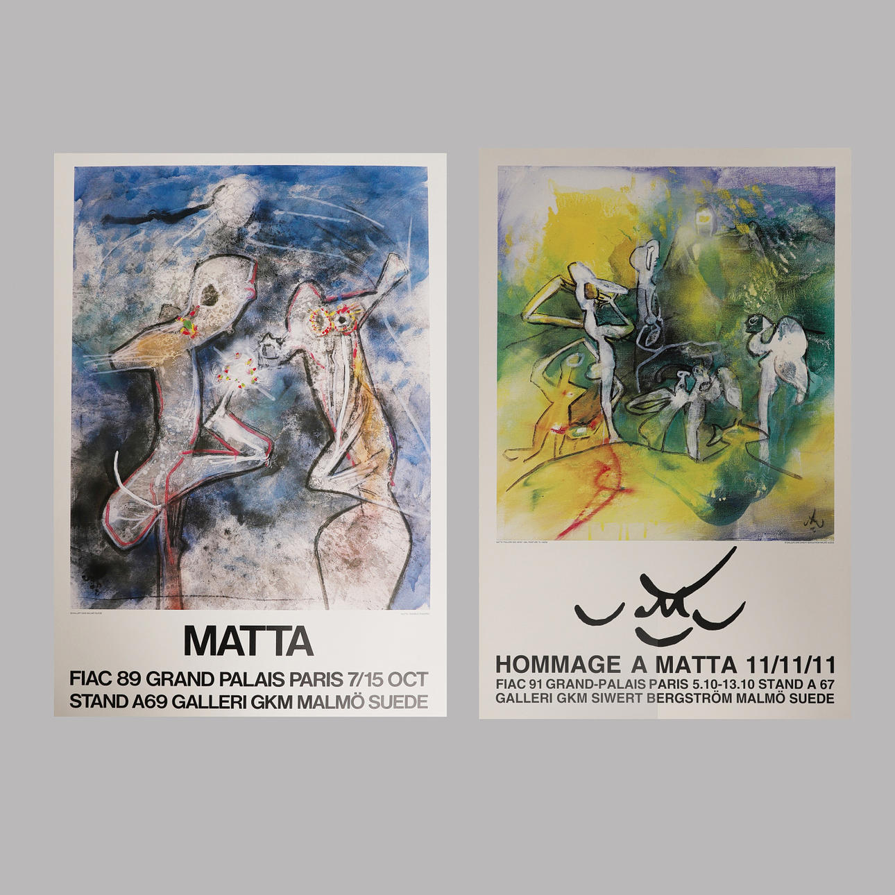 ROBERTO MATTA. POSTER, 2 Stk.
