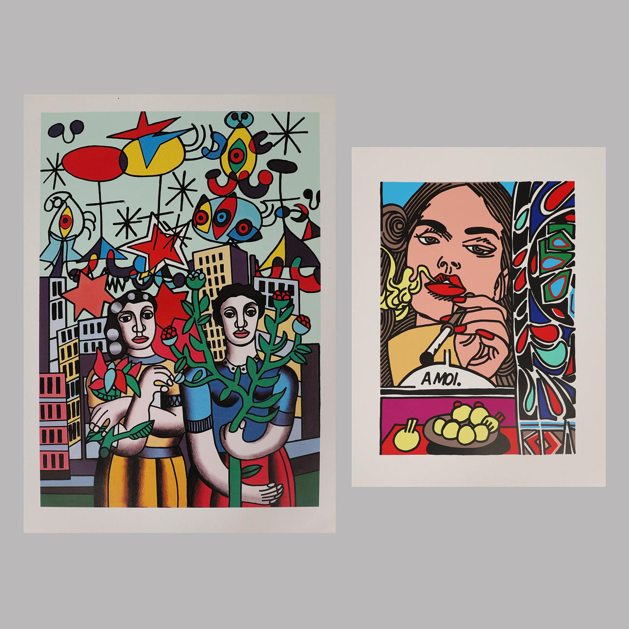 GUDMUNDUR ERRO. POSTERS, 2 pcs.