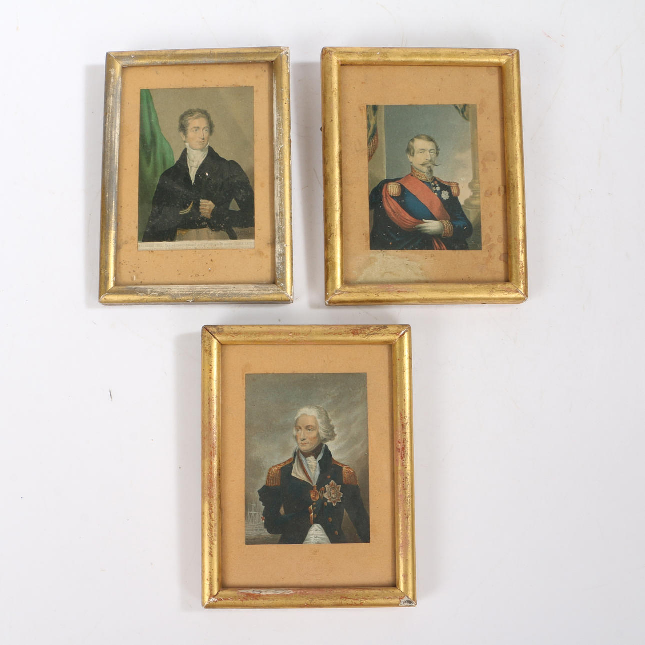 THREE 19TH CENTURY GEORGE BAXTER PRINTS.