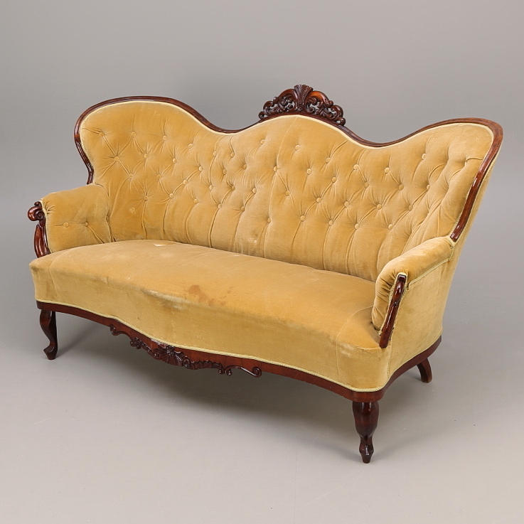 SOFFA, nyrokoko, 1800-talets andra hälft.