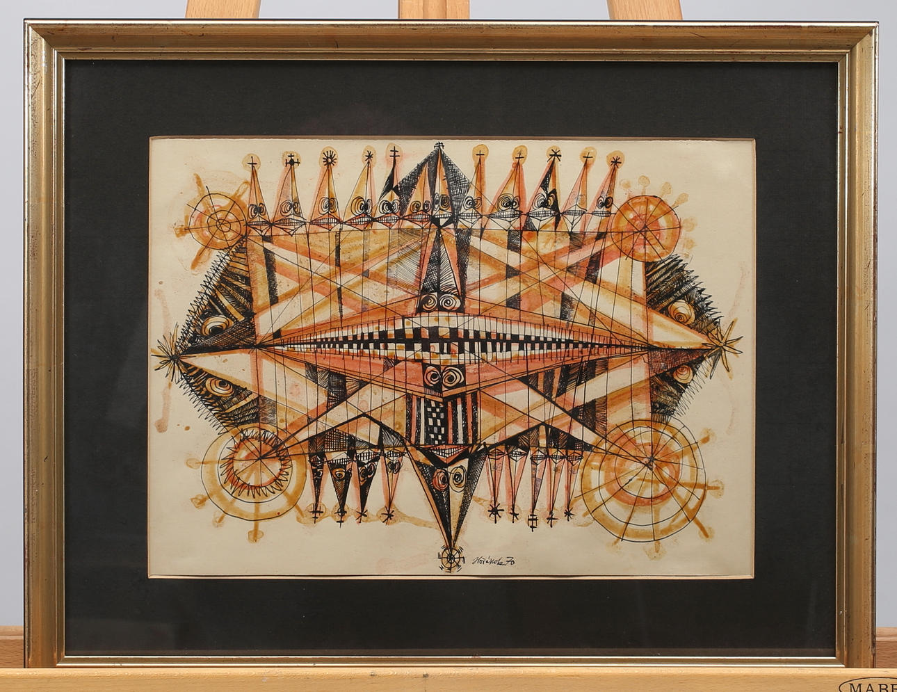 HORÁNEK JAROSLAV (1925 TSCHECHIEN 1995). Surrealistisk skildring av ”Oppons klagomål.