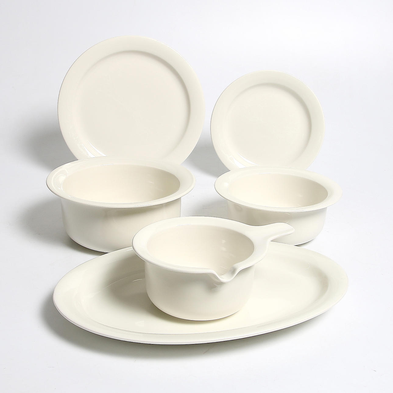 MATSERVIS, 25 delar, porslin, "Arctica", Inkeri Leivo, Arabia.