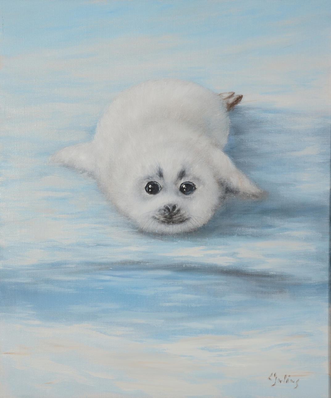 CARL JULIUS. Olja på duk.