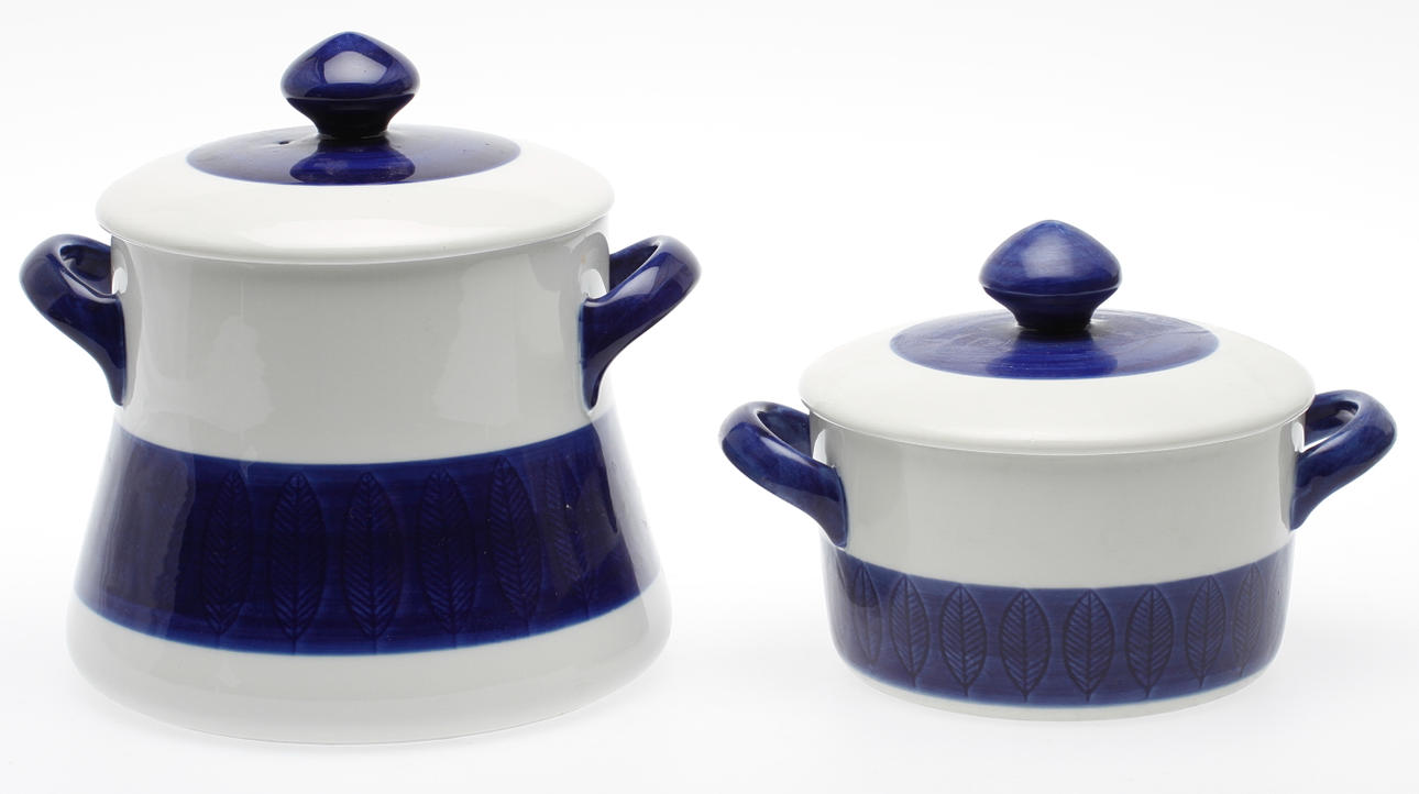 TERRINER, 2 st, "Koka", Hertha Bengtsson, Rörstrand.