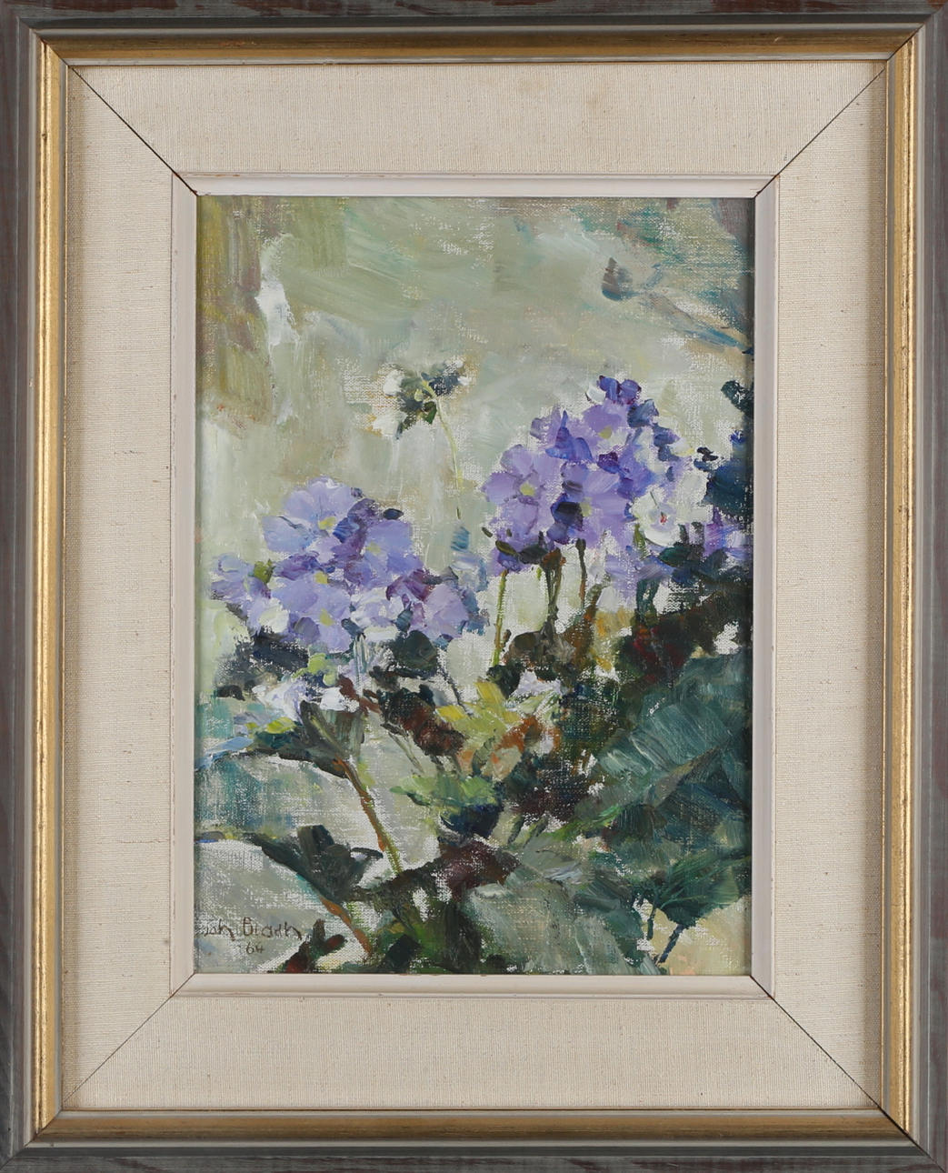 JOHAN BLADH. Blommor, olja på duk, signerad samt daterad -64.