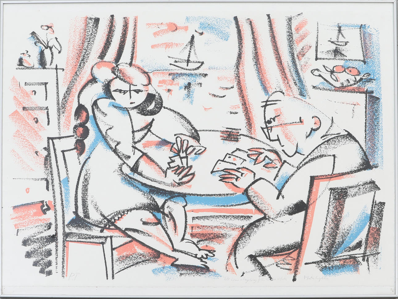 Litografi, Mats Lydén, signerad PT, Mats Lydén. Konst - Grafik - Auctionet