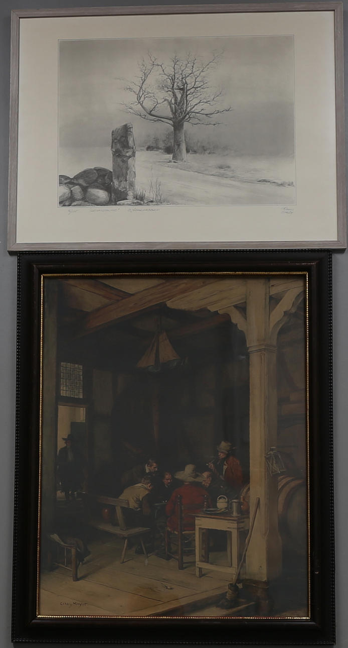 PARTI TAVLOR, 2 st, bl.a tryck efter Claus Meyer.