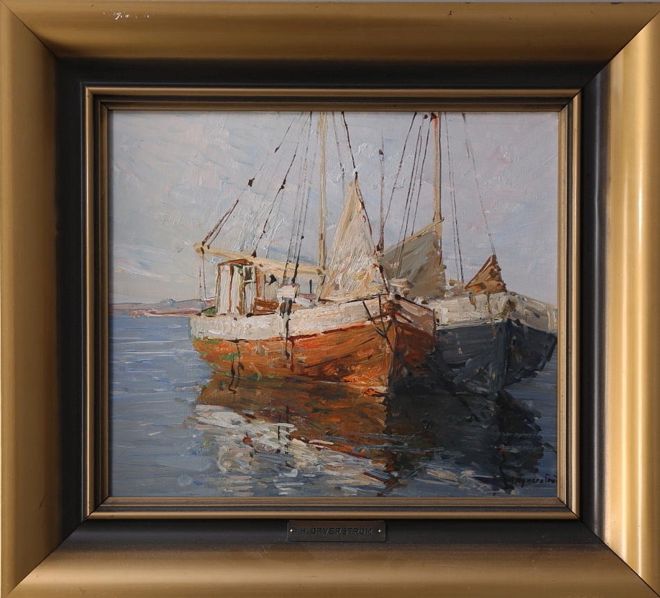 HUGO ÖFVERSTRÖM. Olja på duk, signerad H. Öfverström.