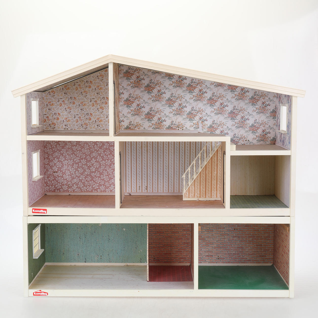 DOLLHOUSE with basement, Lundby, 70s.