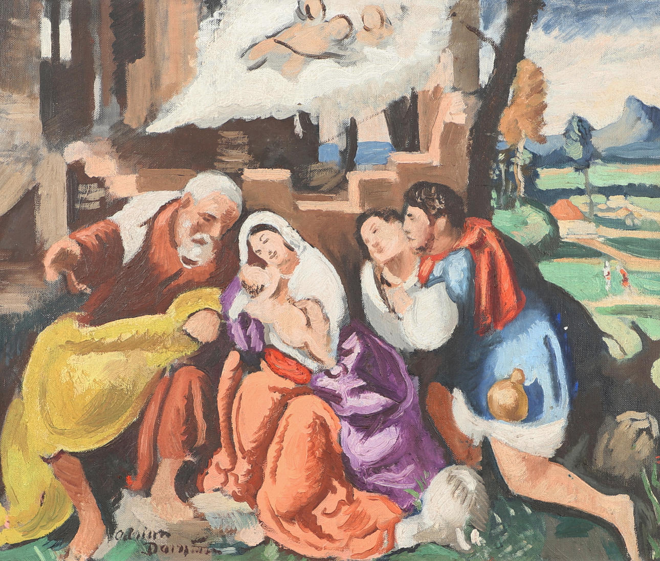 ADRIAN MAURICE DAINTREY (1902-1988). THE ADORATION OF THE SHEPHERDS, AFTER BONIFAZIO VERONESE.