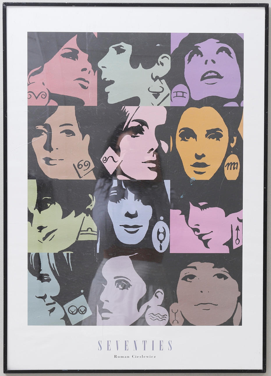 AFTER ROMAN CIEŚLEWICZ. Poster, "Seventies".