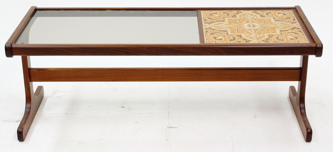 BORD, teak, glas, England.