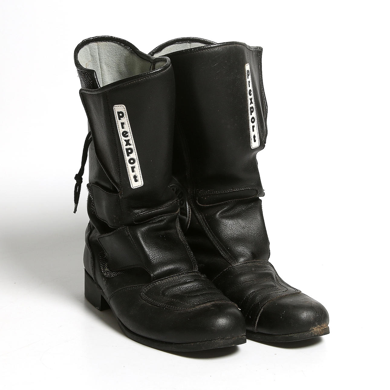 STÖVLAR för MOTORCYKEL, skinn, Prexport. Strl. 44, U.S. 10 1/2.