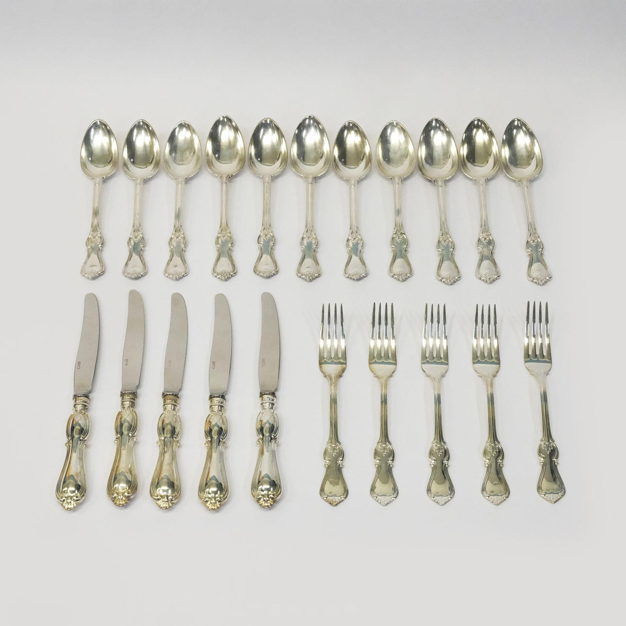 GAB. SILVERBESTICK MODELL OLGA. 21 DELAR.